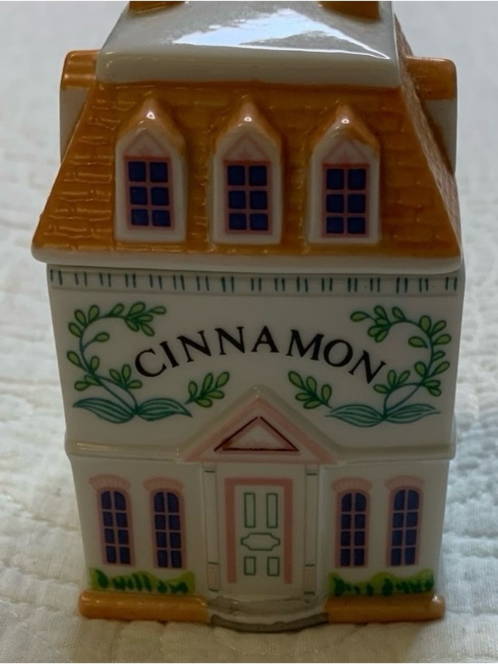 Lenox Vintage 1989 Collectible Cinnamon Porcelain Spice Jar House Replacement